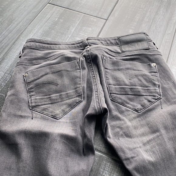 G Star Raw New Radar Skinny Gray Grey 26/32 - Picture 6 of 9